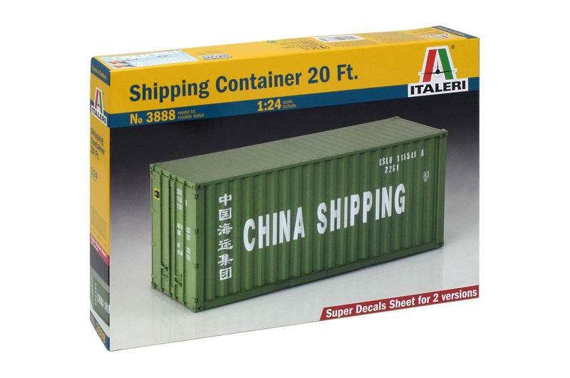 Italeri 3888 1/24 Shipping Container 20ft Model Kit