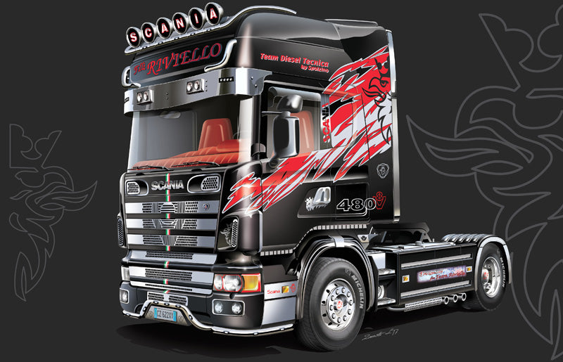 Italeri 3922 1/24 Scania 164L Topclass Model Kit