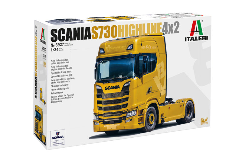 Italeri 3927 1/24 Scania S730 Highline 4x2 Model Kit