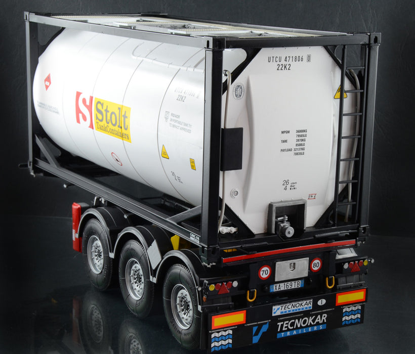 Italeri 3929 1/24 Tecnokar Trailer with 20' Tank Model Kit