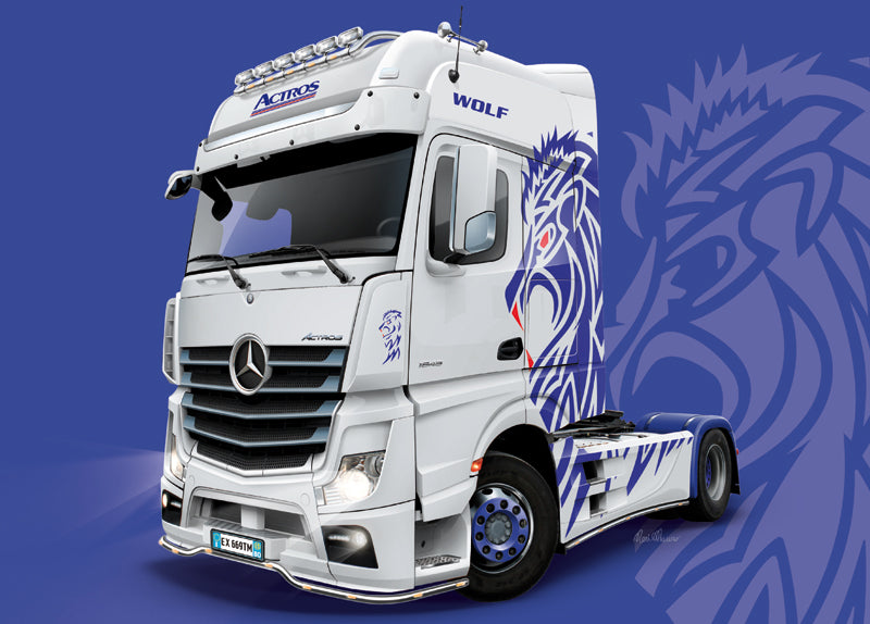 Italeri 3935 1/24 Mercedes Benz Actros MP4 Giga Space Model Kit