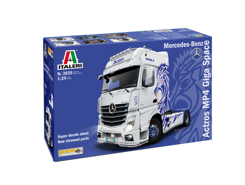 Italeri 3935 1/24 Mercedes Benz Actros MP4 Giga Space Model Kit