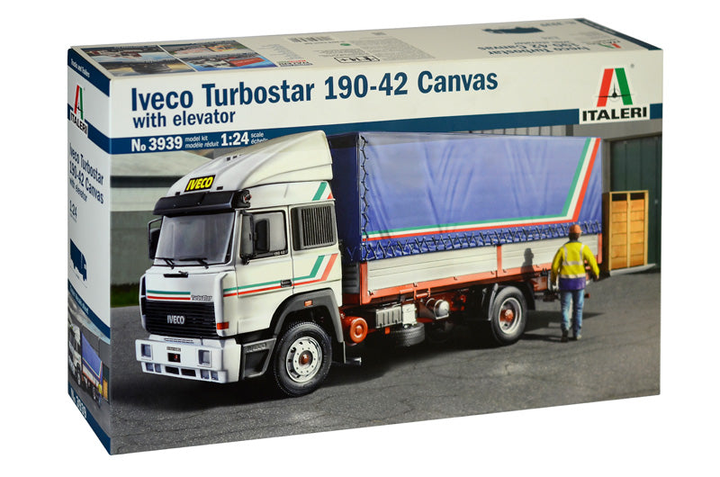 Italeri 3939 1/24 Iveco Turbostar 190-42 Canvas with Elevator Model Kit