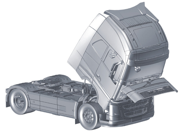 Italeri 3940 1/24 Volvo FH16 Globetrotter XL Model Kit