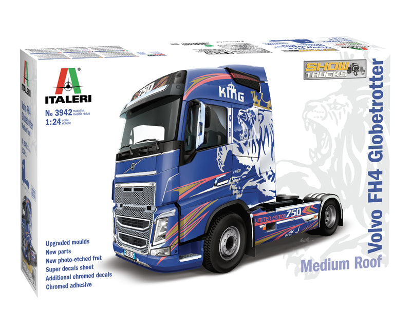 Italeri 3942 1/24 Volvo FH 4 Globetrotter (Medium Roof) Model Kit