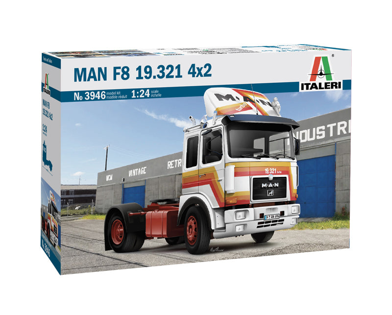 Italeri 3946 1/24 MAN F8 19.321 4x2 Tractor Model Kit