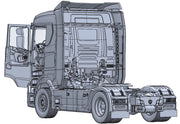 Italeri 3961 1/24 Scania 770 4x2 Normal Roof Model Kit