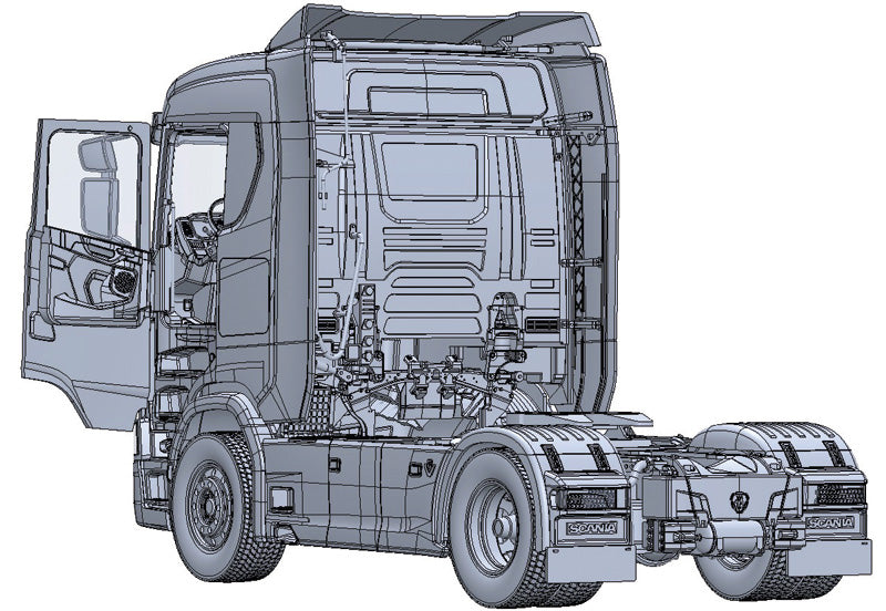 Italeri 3961 1/24 Scania 770 4x2 Normal Roof Model Kit
