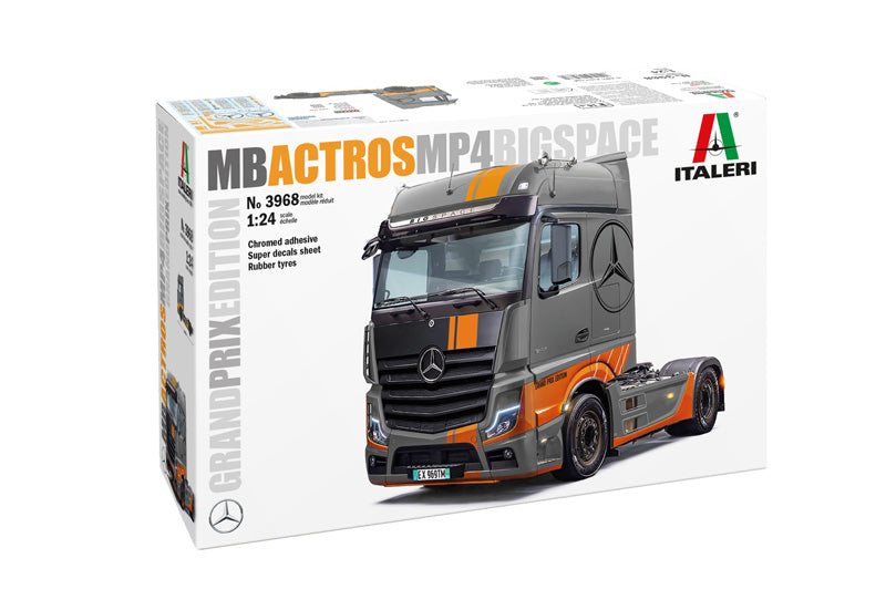 Italeri 3968 1/24 MB Actros MP4 Big Space Grand Prix Edition Model Kit
