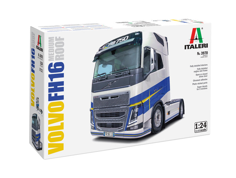Italeri 3970 1/24 Volvo FH16 Medium Roof Truck Model Kit