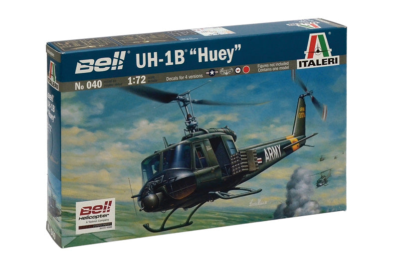 Italeri 40 1/72 UH-1B Huey Helicopter Model Kit