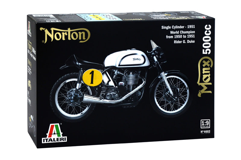 Italeri 4602 1/9 '51 Norton Manx 500cc MC 1951 Motorcycle Model Kit