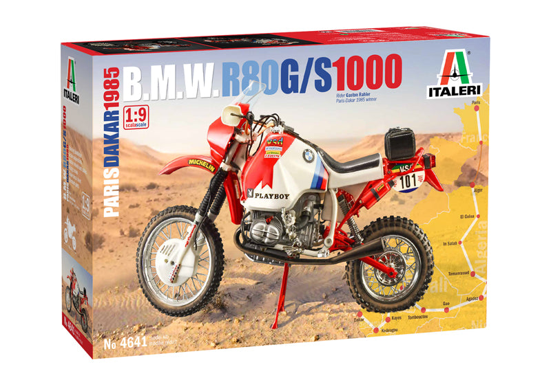 Italeri 4641 1/9 BMW R80-G/S 1000 Paris-Dakar 1985 Motorcycle Model Kit