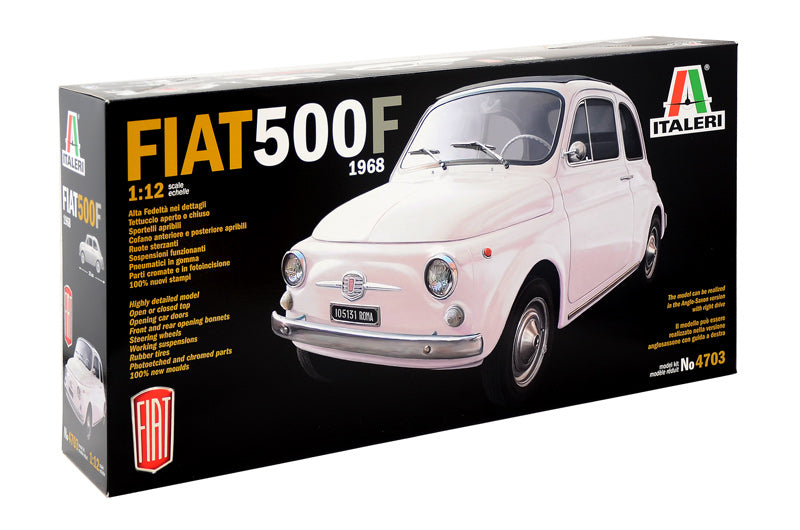Italeri 4703 1/12 Fiat 500F Version 1968 Car Model Kit