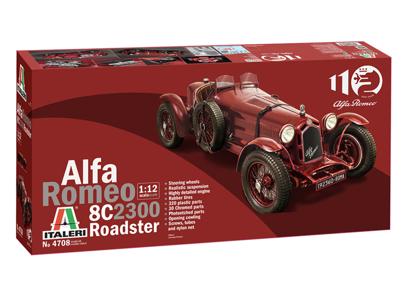 Italeri 4708 1/12 Alfa Romeo 8C/2300(1931-1933) Model Kit