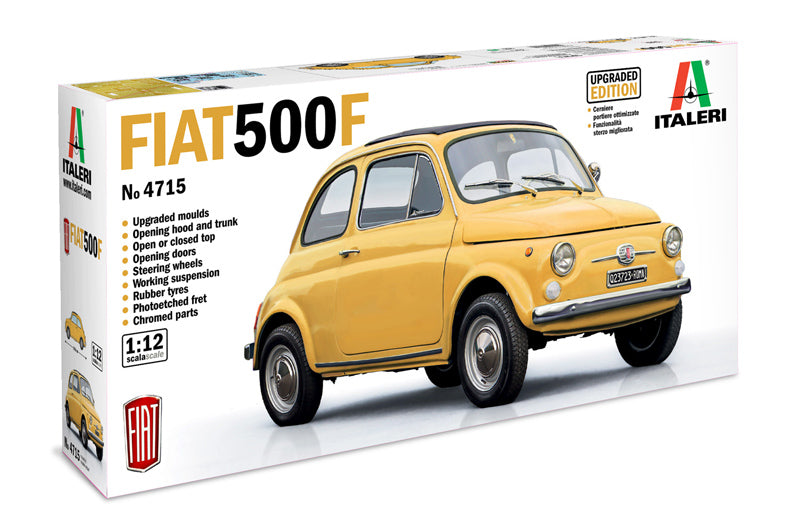 Italeri 4715 1/12 Fiat 500F (1968) Upgraded Edition Model Kit