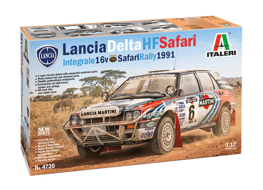 Italeri 4720 1/12 1991 Lancia Delta HF Integrale 16v Safari Rally Model Kit