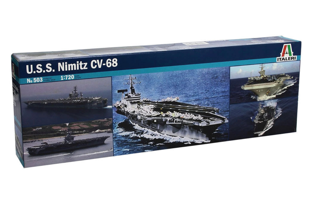 Italeri 503 1/720 USS Nimitz CVN68 Aircraft Carrier Model Kit