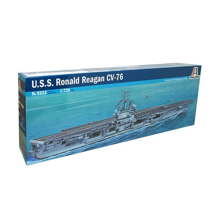Italeri 5533 1/720 USS Ronald Reagan CVN76 Aircraft Carrier Model Kit