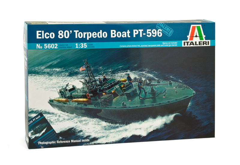 Italeri 5602 1/35 Elco 80' Torpedo Boat PT-596 Model Kit