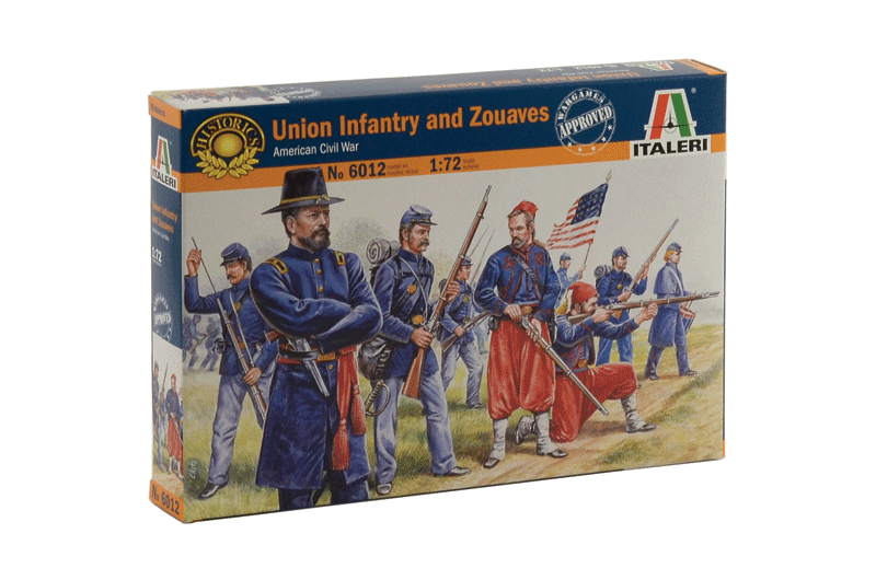 Italeri 6012 1/72 Union Infantry (American Civil War) Model Kit