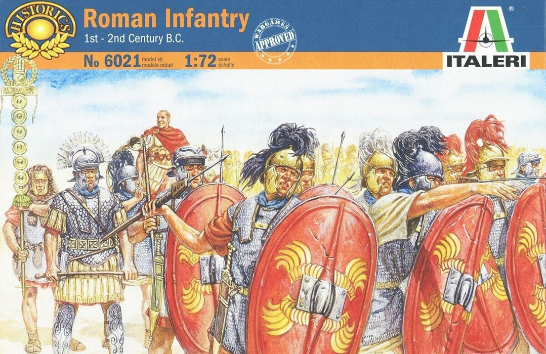Italeri 6021 1/72 Roman Infantry (II-I Centuries BC) Model Kit
