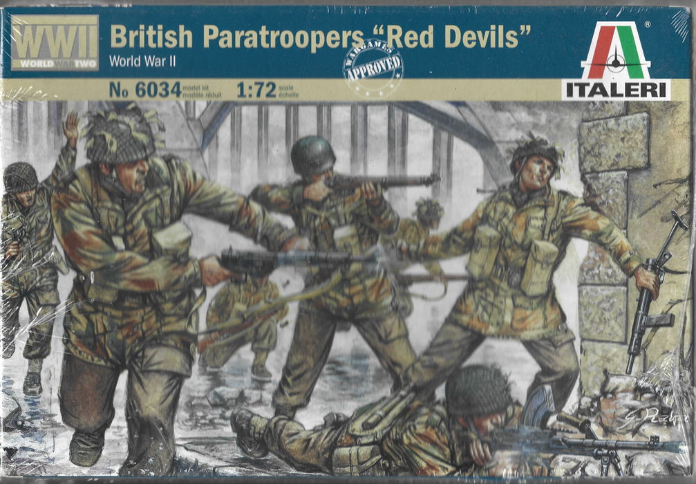 Italeri 6034 1/72 WWII British Paratroopers "Red Devils" Model Kit