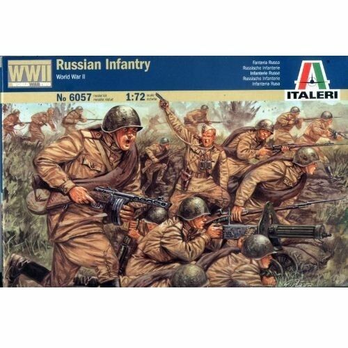 Italeri 6057 1/72 WWII Russian Infantry Model Kit