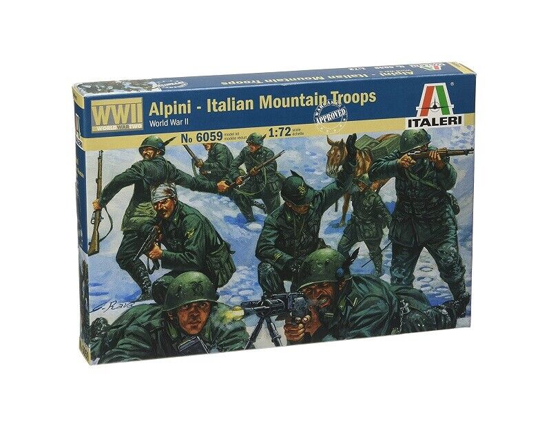 Italeri 6059 1/72 WWII Alpini - Italian Mountain Troops Model Kit