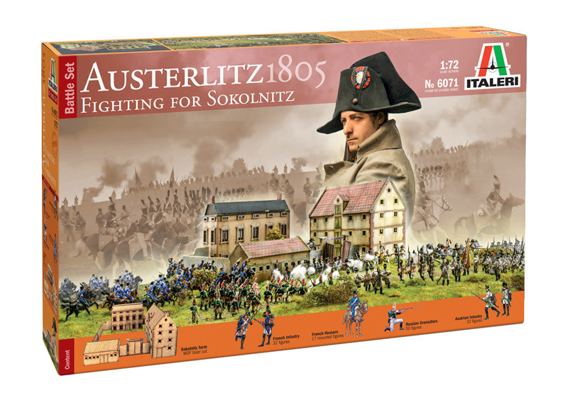 Italeri 6071 1/72 Austerlitz 1805 'Fighting for Sokolnitz' Battle Set Model Kit
