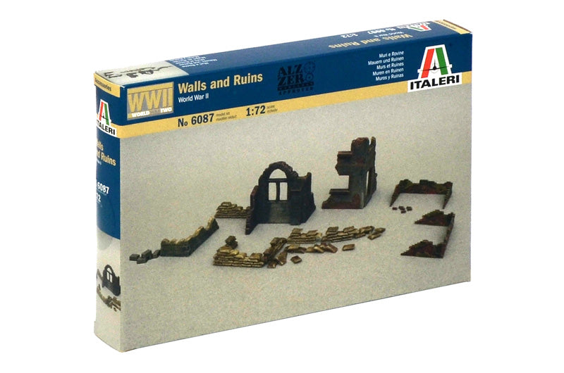Italeri 6087 1/72 WWII Walls and Ruins Model Kit