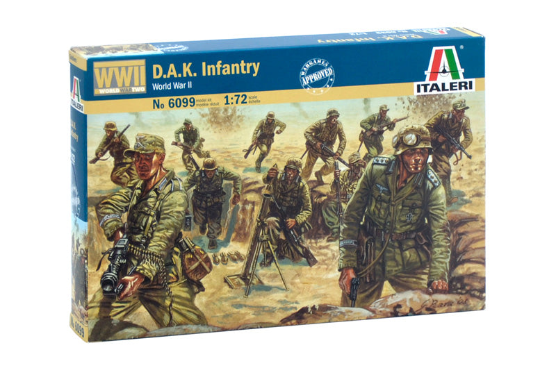 Italeri 6099 1/72 WWII D.A.K. Infantry Model Kit