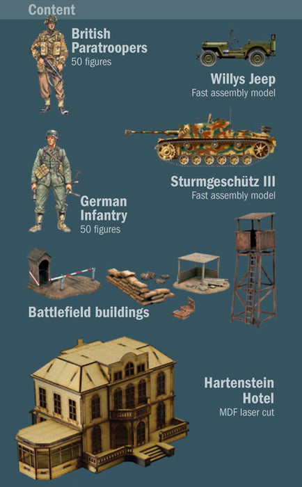 Italeri 6107 1/72 Hartenstein Hotel (Operation Market Garden 1944) Battle Set Model Kit