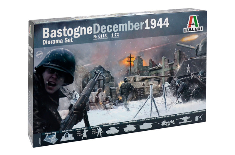 Italeri 6113 1/72 Bastogne December 1944 Diorama Set Model Kit