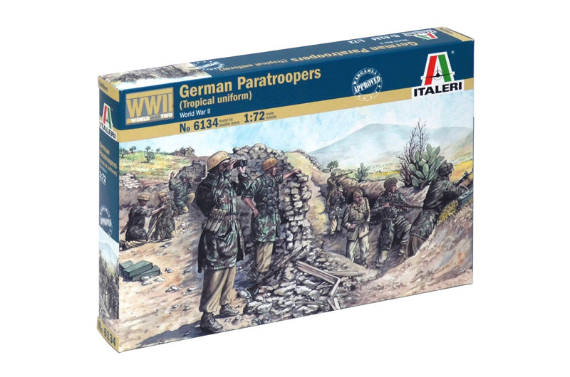 Italeri 6134 1/72 WWII German Paratrooper (Tropical uniform) Model Kit