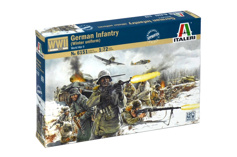 Italeri 6151 1/72 WWII German Infantry (Winter Uniform) Model Kit