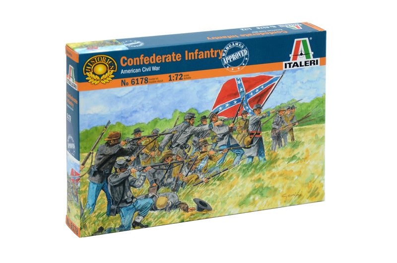 Italeri 6178 1/72 Confederate Infantry (American Civil War) Model Kit