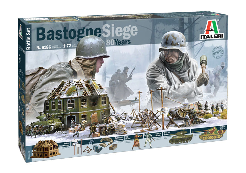 Italeri 6186 1/72 WWII Bastogne Siege Battle Set Model Kit