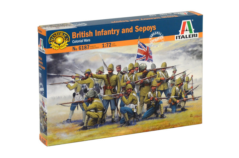 Italeri 6187 1/72 British Infantry and Sepoys (Colonial Wars) Model Kit