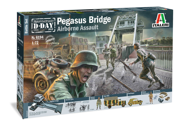 Italeri 6194 1/72 Pegasus Bridge Airborne Assault Battle Set Model Kit