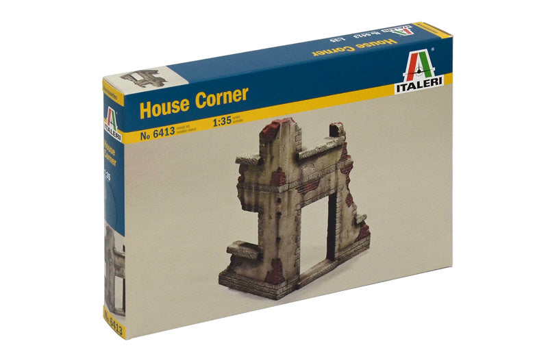 Italeri 6413 1/35 Ruin House Corner Wall Section Model Kit