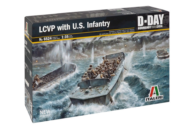 Italeri 6524 1/35 LCVP with U.S. Infantry D-Day 80th Model Kit