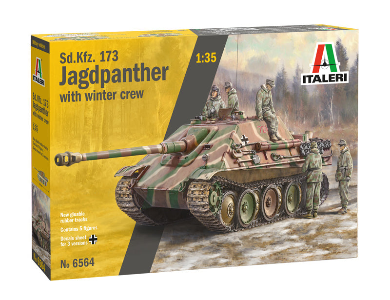 Italeri 6564 1/35 Sd.Kfz.173 Jagdpanther with Winter Crew Model Kit