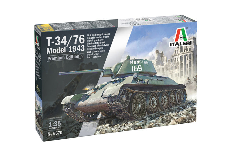 Italeri 6570 1/35 T-34/76 Model 1943 Model Kit