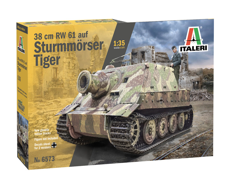 Italeri 6573 1/35 38cm RW 61 auf Sturmmoser Tiger Model Kit