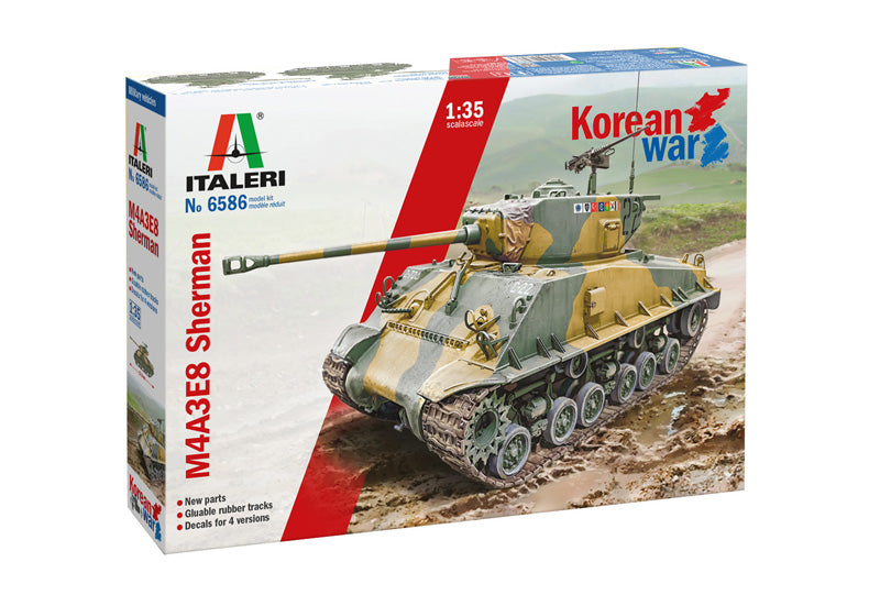 Italeri 6586 1/35 Sherman M4A3E8 Korean War Model Kit