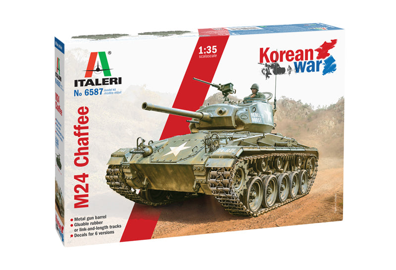 Italeri 6587 1/35 M-24 Chaffee Korean War Model Kit