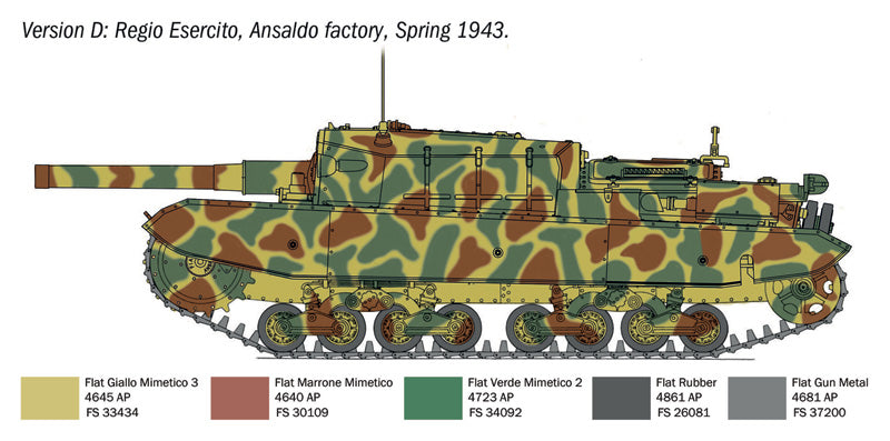 Italeri 6751 1/35 Semovente M43 da 105/25 "Bassotto" Model Kit