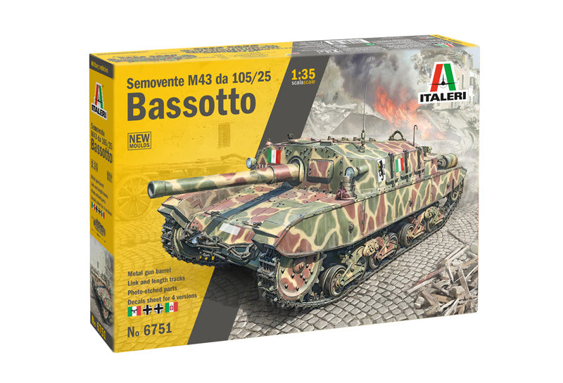 Italeri 6751 1/35 Semovente M43 da 105/25 "Bassotto" Model Kit