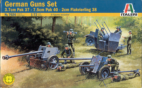 Italeri 7026 1/72 German Gun Set: Pak37, Pak40 Model Kit